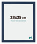 Mura MDF Photo Frame 28x35cm Dark Blue Swept Front Size | Yourdecoration.co.uk