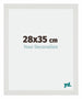 Mura MDF Photo Frame 28x35cm White Matte Front Size | Yourdecoration.co.uk