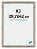 Mura MDF Photo Frame 29 7x42cm A3 Metal Vintage Front Size | Yourdecoration.co.uk