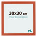 Mura MDF Photo Frame 30x30cm Orange Front Size | Yourdecoration.co.uk