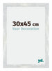 Mura MDF Photo Frame 30x45cm Silver Glossy Vintage Front Size | Yourdecoration.co.uk