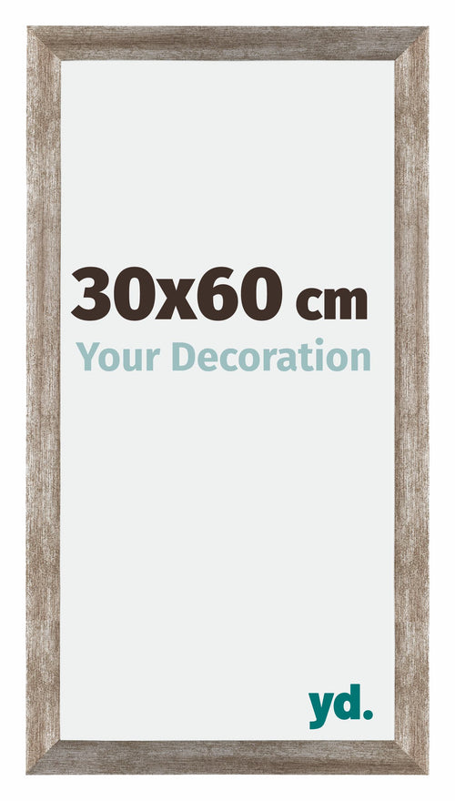 Mura MDF Photo Frame 30x60cm Metal Vintage Front Size | Yourdecoration.co.uk