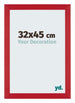 Mura MDF Photo Frame 32x45cm Silver Shiny Vintage Front Size | Yourdecoration.co.uk