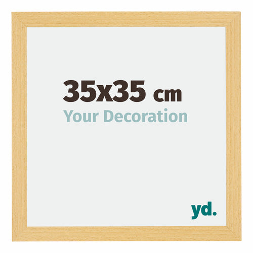 Mura MDF Photo Frame 35x35cm Beech Design Front Size | YourDesignation.co.uk