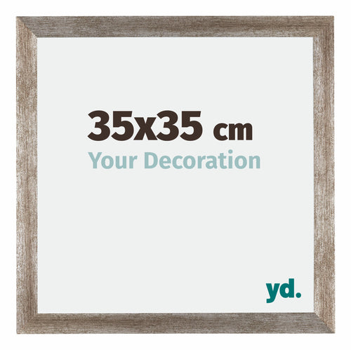 Mura MDF Photo Frame 35x35cm Metal Vintage Front Size | Yourdecoration.co.uk