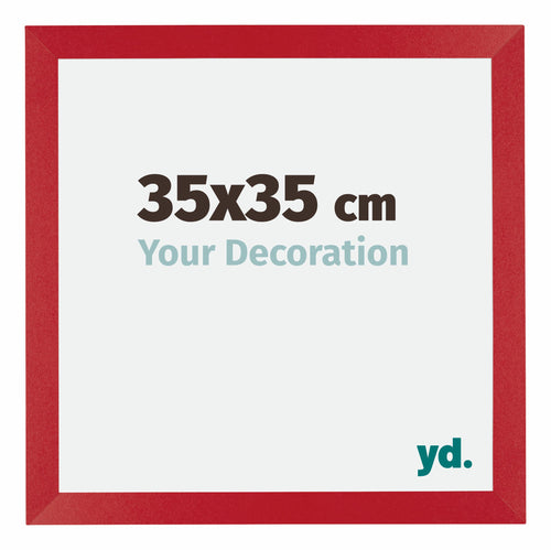 Mura MDF Photo Frame 35x35cm Red Front Size | Yourdecoration.co.uk