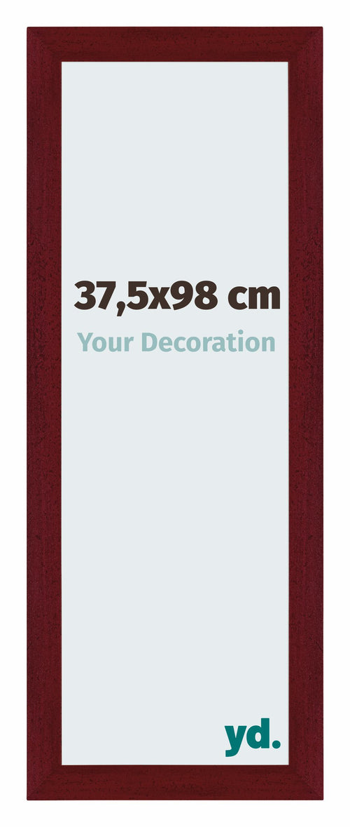 Mura MDF Photo Frame 37 5x98cm Wine Red Swept Front Size | Yourdecoration.co.uk