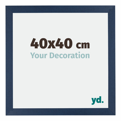 Mura MDF Photo Frame 40x40cm Dark Blue Swept Front Size | Yourdecoration.co.uk