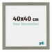 Mura MDF Photo Frame 40x40cm Gray Front Size | Yourdecoration.co.uk