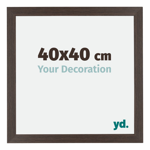 Mura MDF Photo Frame 40x40cm Oak Dark Front Size | Yourdecoration.co.uk