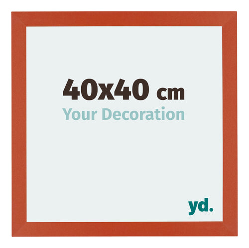 Mura MDF Photo Frame 40x40cm Orange Front Size | Yourdecoration.co.uk