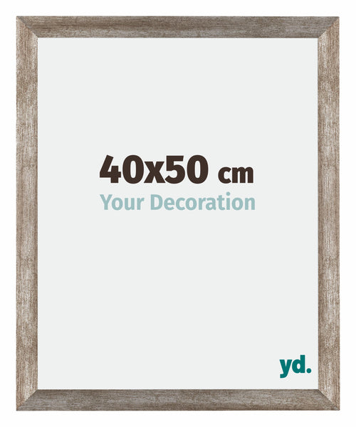 Mura MDF Photo Frame 40x50cm Metal Vintage Front Size | Yourdecoration.co.uk