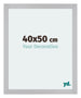 Mura MDF Photo Frame 40x50cm Silver Matte Front Size | Yourdecoration.co.uk