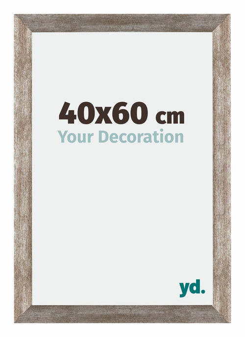 Mura MDF Photo Frame 40x60cm Metal Vintage Front Size | Yourdecoration.co.uk