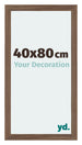 Mura MDF Photo Frame 40x80cm Walnut Dark Front Size | Yourdecoration.co.uk