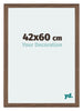 Mura MDF Photo Frame 42x60cm Walnut Dark Front Size | Yourdecoration.co.uk