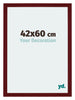 Mura MDF Photo Frame 42x60cm Winered Wiped Front Size | Yourdecoration.co.uk
