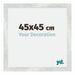Mura MDF Photo Frame 45x45cm Silver Glossy Vintage Front Size | Yourdecoration.co.uk