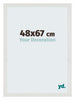 Mura MDF Photo Frame 48x67cm White Matte Front Size | Yourdecoration.co.uk