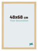 Mura MDF Photo Frame 48x68cm Maple Decor Front Size | Yourdecoration.co.uk