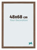 Mura MDF Photo Frame 48x68cm Sonoma Oak Front Oblique | Yourdecoration.co.uk