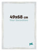 Mura MDF Photo Frame 49x68cm Silver Shiny Vintage Front Size | Yourdecoration.co.uk