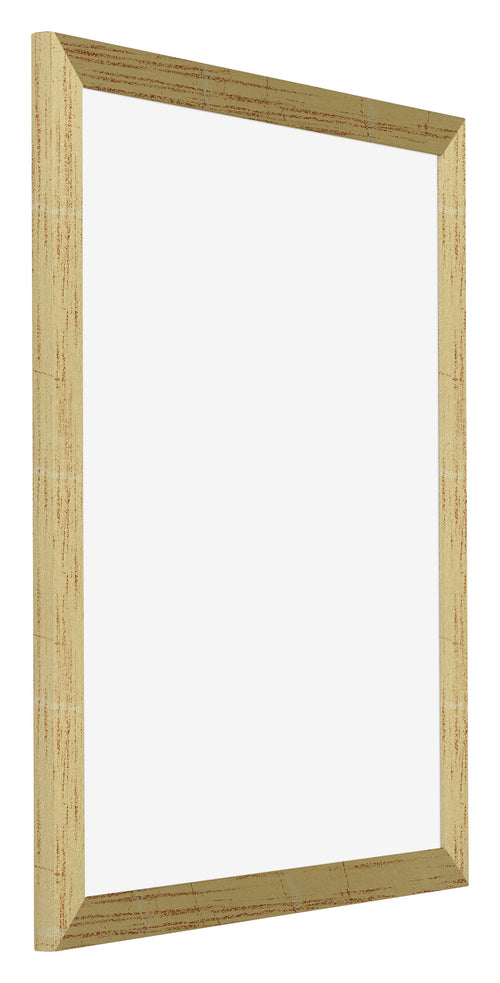 Mura MDF Photo Frame 50x65cm Gold Shiny Front Oblique | Yourdecoration.co.uk