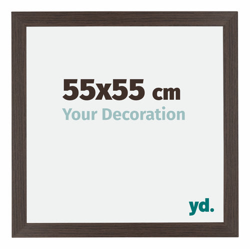 Mura MDF Photo Frame 55x55cm Oak Dark Front Size | Yourdecoration.co.uk