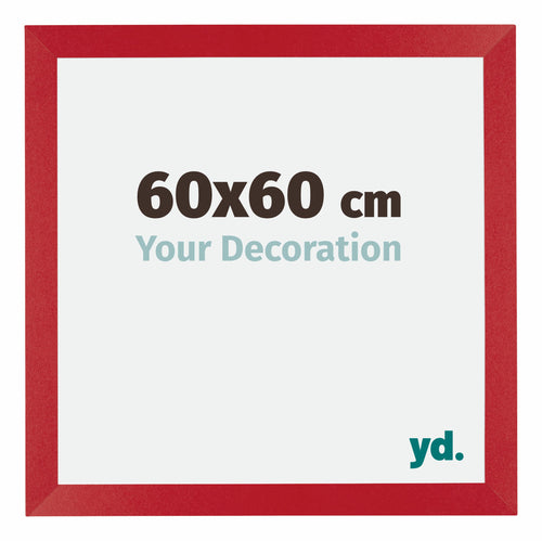Mura MDF Photo Frame 60x60cm Red Front Size | Yourdecoration.co.uk