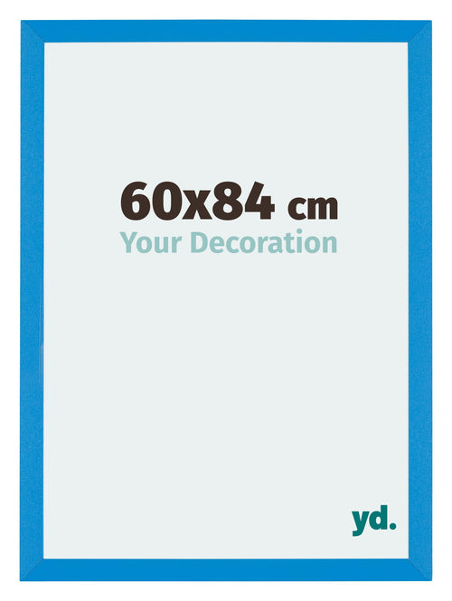 Mura MDF Photo Frame 60x84cm Bright Blue Front Size | Yourdecoration.co.uk