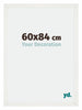 Mura MDF Photo Frame 60x84cm White Wiped Front Size | Yourdecoration.co.uk