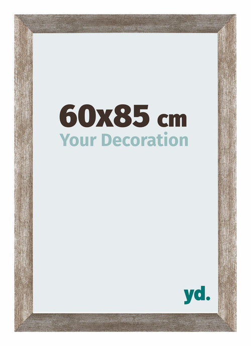Mura MDF Photo Frame 60x85cm Metal Vintage Front Size | Yourdecoration.co.uk