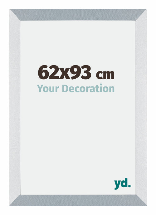 Mura MDF Photo Frame 62x93cm Aluminum Brushed Front Size | Yourdecoration.co.uk