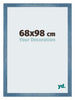 Mura MDF Photo Frame 68x98cm Clear Blue Swept Front Size | Yourdecoration.co.uk