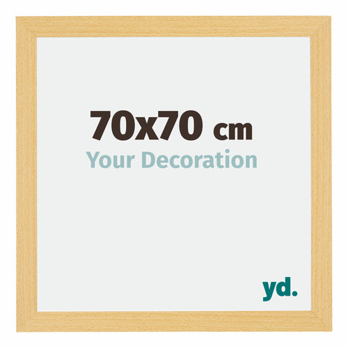 Mura MDF Photo Frame 70x70cm Beech Design Front Size | YourDesignation.co.uk