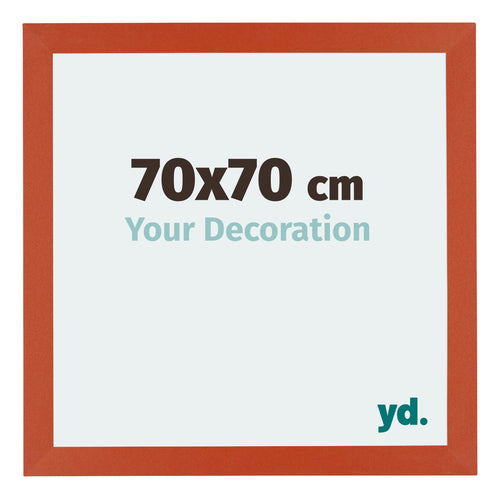 Mura MDF Photo Frame 70x70cm Orange Front Size | Yourdecoration.co.uk