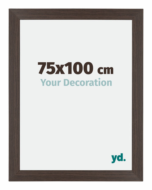 Mura MDF Photo Frame 75x100cm Oak Dark Front Size | Yourdecoration.co.uk