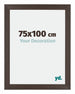 Mura MDF Photo Frame 75x100cm Oak Dark Front Size | Yourdecoration.co.uk