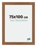 Mura MDF Photo Frame 75x100cm Oak Rustic Front Size | Yourdecoration.co.uk