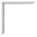 New York Aluminium Photo Frame 20x20cm Silver Matt Detail Corner | Yourdecoration.co.uk
