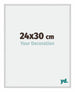 New York Aluminium Photo Frame 24x30cm Silver Matt Front Size | Yourdecoration.co.uk