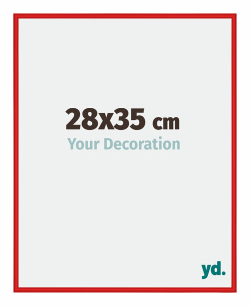 New York Aluminium Photo Frame 28x35cm Ferrari Red Front Size | Yourdecoration.co.uk