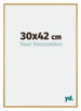 New York Aluminium Photo Frame 30x42cm Gold Shiny Front Size | Yourdecoration.co.uk