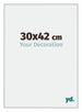 New York Aluminium Photo Frame 30x42cm Silver Matt Front Size | Yourdecoration.co.uk