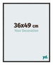 New York Aluminium Photo Frame 36x49cm Black Matte Front Size | Yourdecoration.co.uk