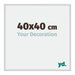 New York Aluminium Photo Frame 40x40cm Silver Matt Front Size | Yourdecoration.co.uk
