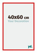 New York Aluminium Photo Frame 40x60cm Ferrari Red Front Size | Yourdecoration.co.uk