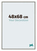 New York Aluminium Photo Frame 48x68cm Mercury Structure Front Size | Yourdecoration.co.uk