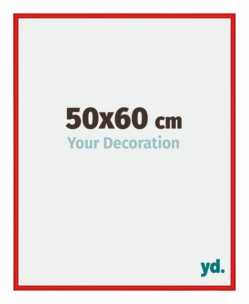 New York Aluminium Photo Frame 50x60cm Ferrari Red Front Size | Yourdecoration.co.uk
