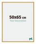 New York Aluminium Photo Frame 50x65cm Gold Shiny Front Size | Yourdecoration.co.uk